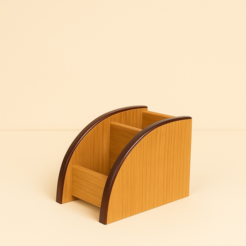 ArcWood Penstand Wood Desk Pen Holder Pencil Organizer Desktop Office Pencils Stand Holder – Stationery Stand