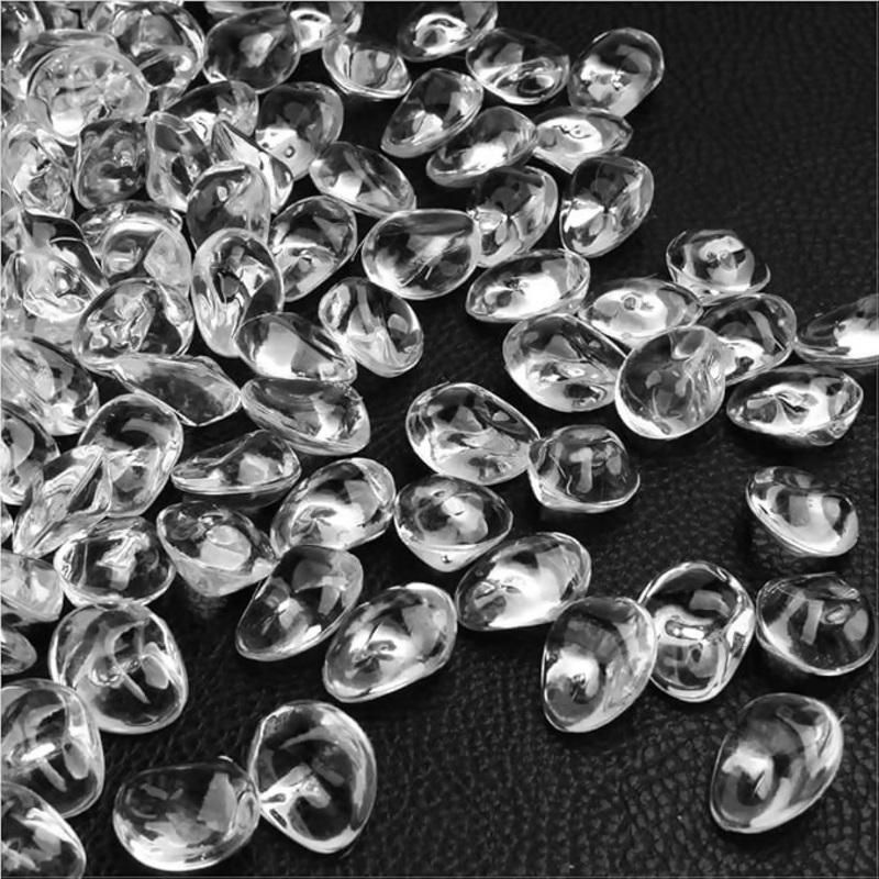Clear Acrylic Water Drop Beads  Pack of Decorative Crystal Gems