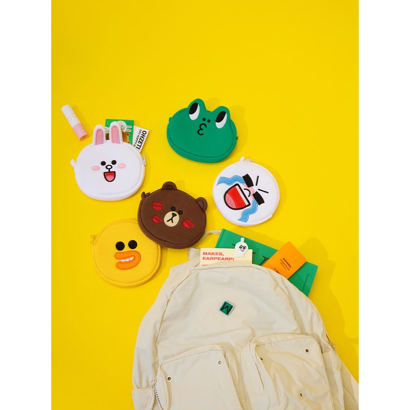 LINE FRIENDS Original Face Pouch