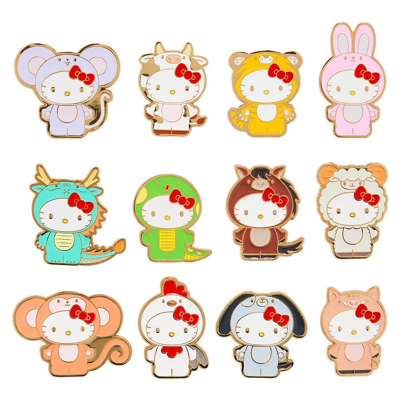 Hello Kitty Chinese Zodiac Enamel Pin Series