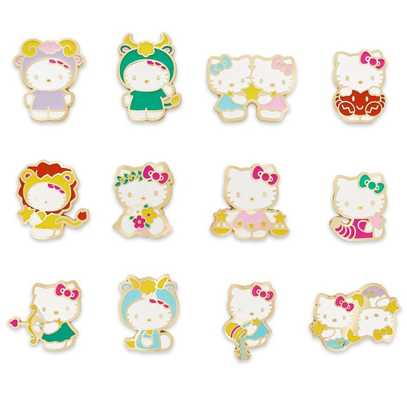 Hello Kitty Star Sign Collectible Zodiac Enamel Pin Series by