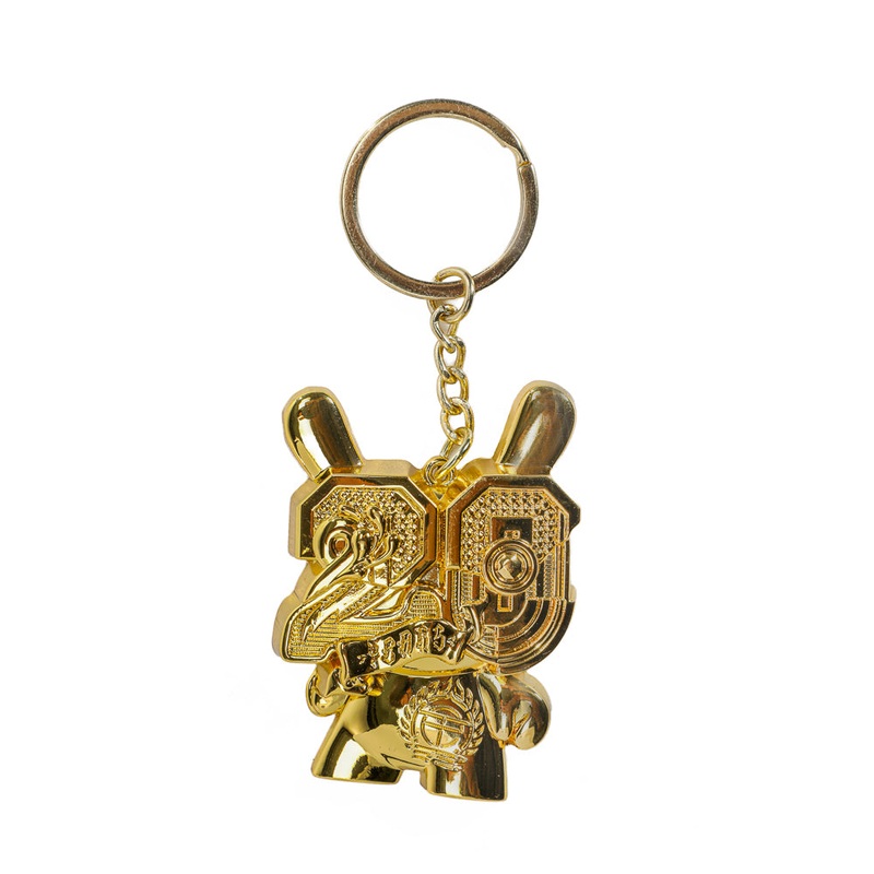 2024 CON EXCLUSIVE: 20th Anniversary Solid Metal Dunny Keychain – Goldchrome by Tristan Eaton (Limited Edition of 200)