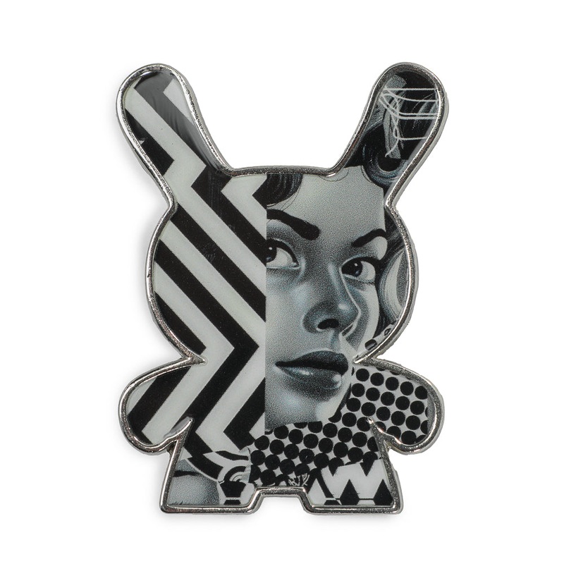 20th Anniversary Monochromic Dunny Pin by Tristan Eaton (Limited Edition of 500)