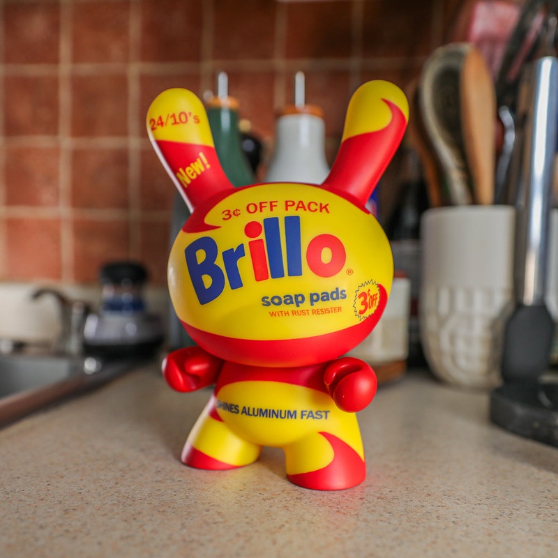Andy Warhol 8 Masterpiece Vinyl Yellow Brillo Box Dunny – Limited Edition of 300