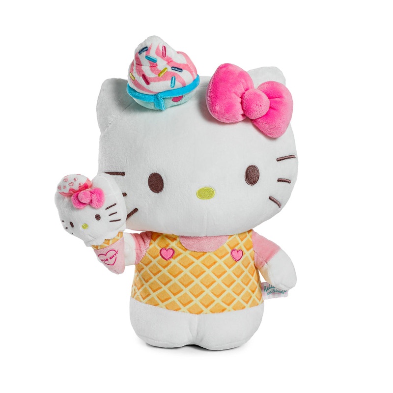 Hello Kitty with Ice Cream Cone Plush