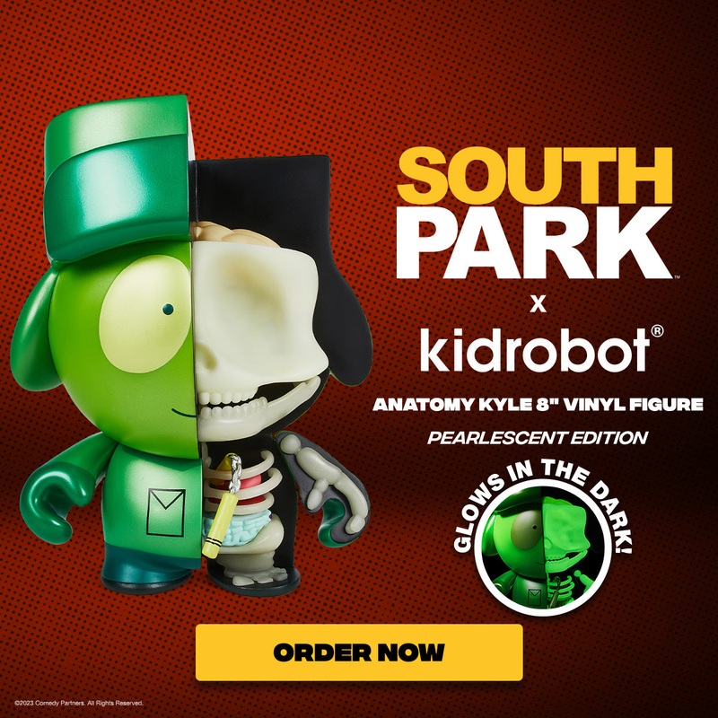 South Park Anatomy Kyle 8 Vinyl Figure – .com Pearlescent GID Exclusive (Limited Edition of 400)