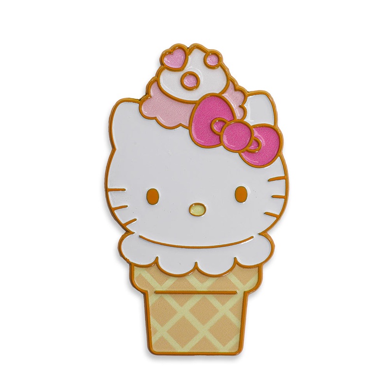 2025 CON EXCLUSIVE: Hello Kitty Ice Cream Cone Pin – Vanilla with Strawberry Edition (Limited Edition of 300) (PRE-ORDER)