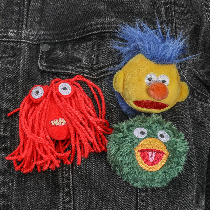 Don’t Hug Me I’m Scared – Green Duck, Red Guy & Yellow Guy Plush Pins 3-Pack (PRE-ORDER)