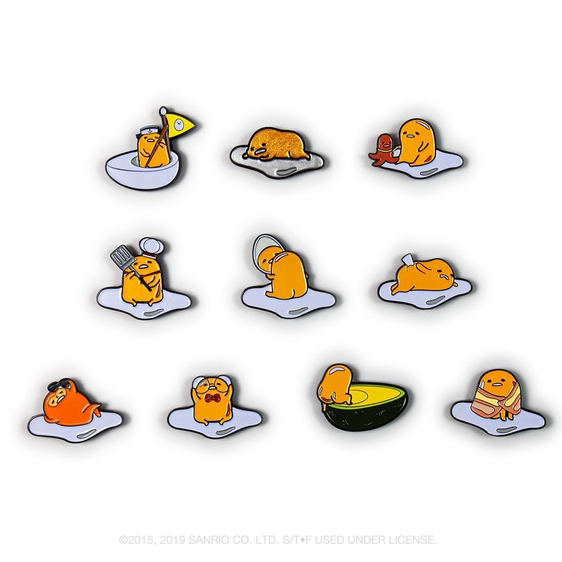 Gudetama Eggstra Lazy Enamel Pin Series by  x Sanrio