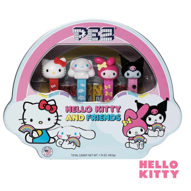 Hello Kitty & Friends Gift Tin (Four Dispensers + Six Candy Refills)