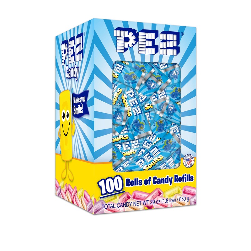 Sour Blue Raspberry  Refills Bulk Box – 100 rolls