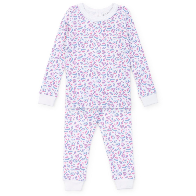 Ava Girls’ Pajama Pant Set – Seashells on the Seashore
