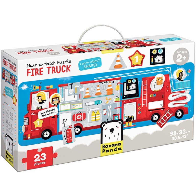 Make-a-Match Puzzle – Fire Truck – Jumbo Floor Puzzle