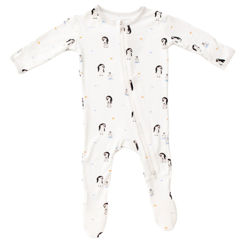 Penguin Zippered Footie