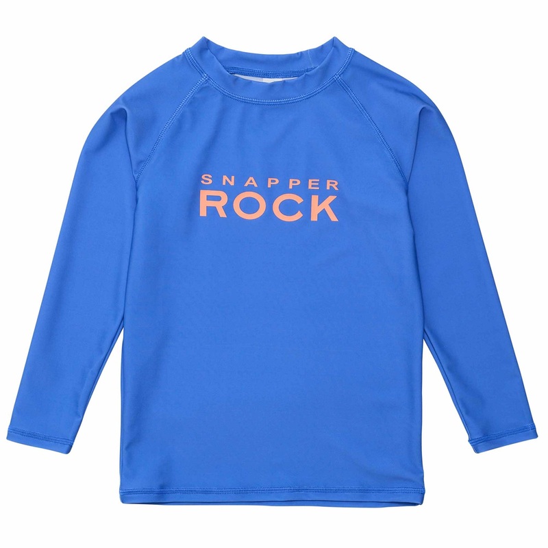 Azure Blue Sustainable LS Rash Top