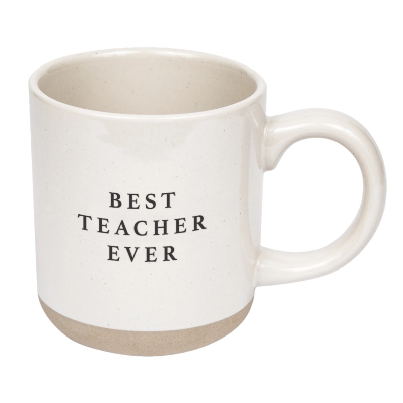 Best Teacher Ever 14oz. Stoneware Coffee Mug