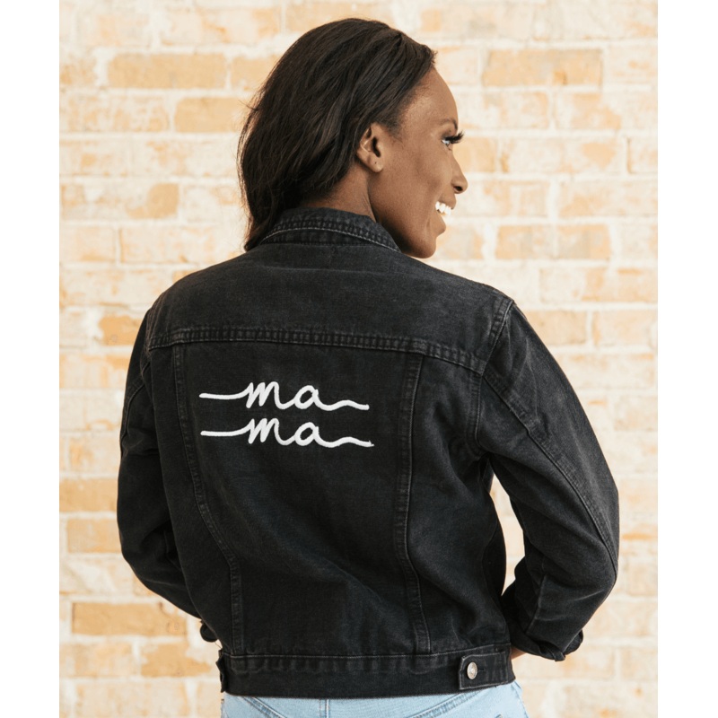 Black Denim Mama Jacket