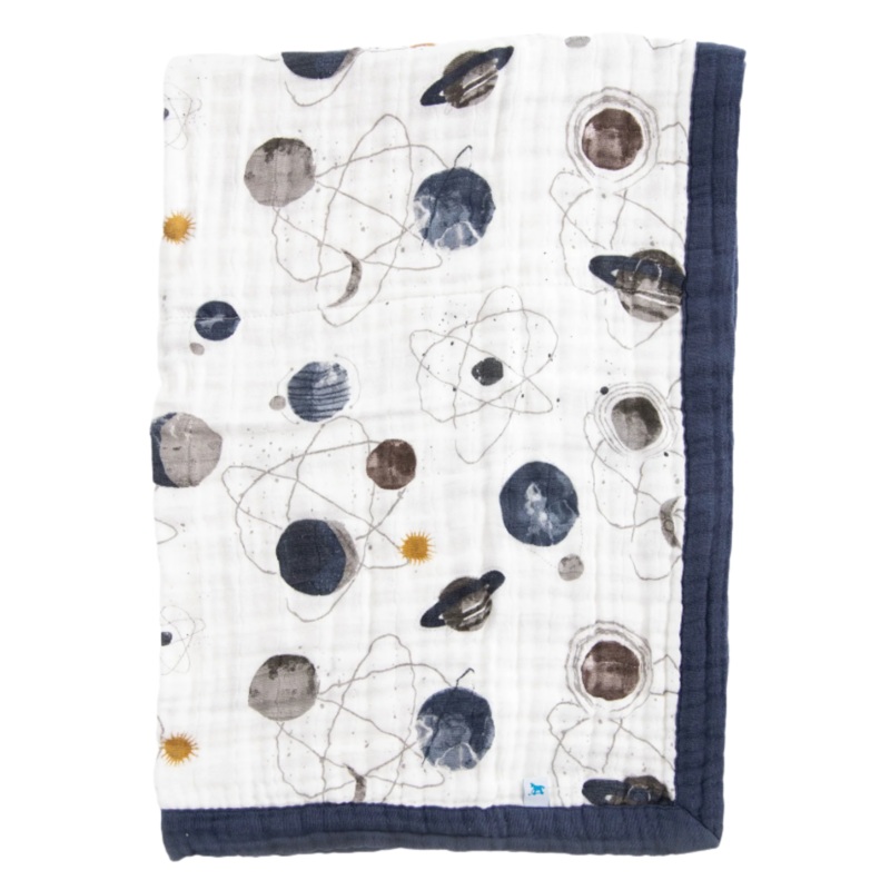 Cotton Muslin Baby Quilt – Planetary