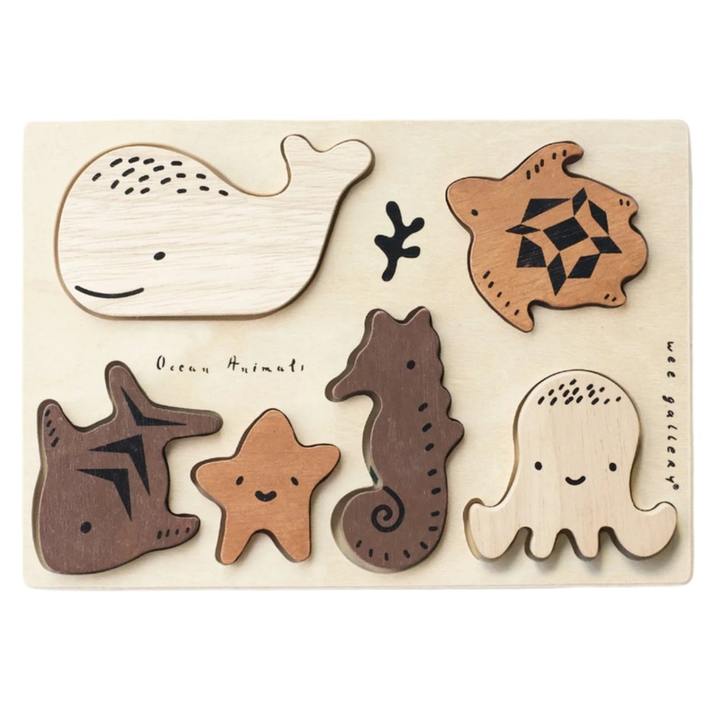 Wooden Tray Puzzle – Ocean Animals