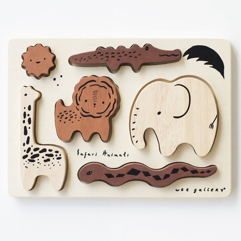 Wooden Tray Puzzle – Safari Animals