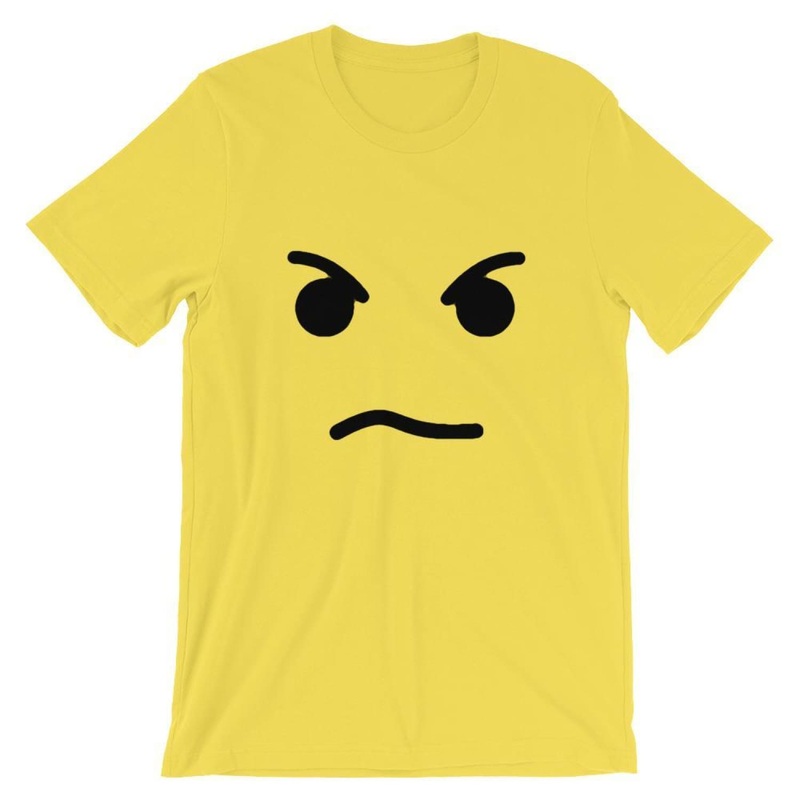 Angry Face Short-Sleeve Unisex T-Shirt