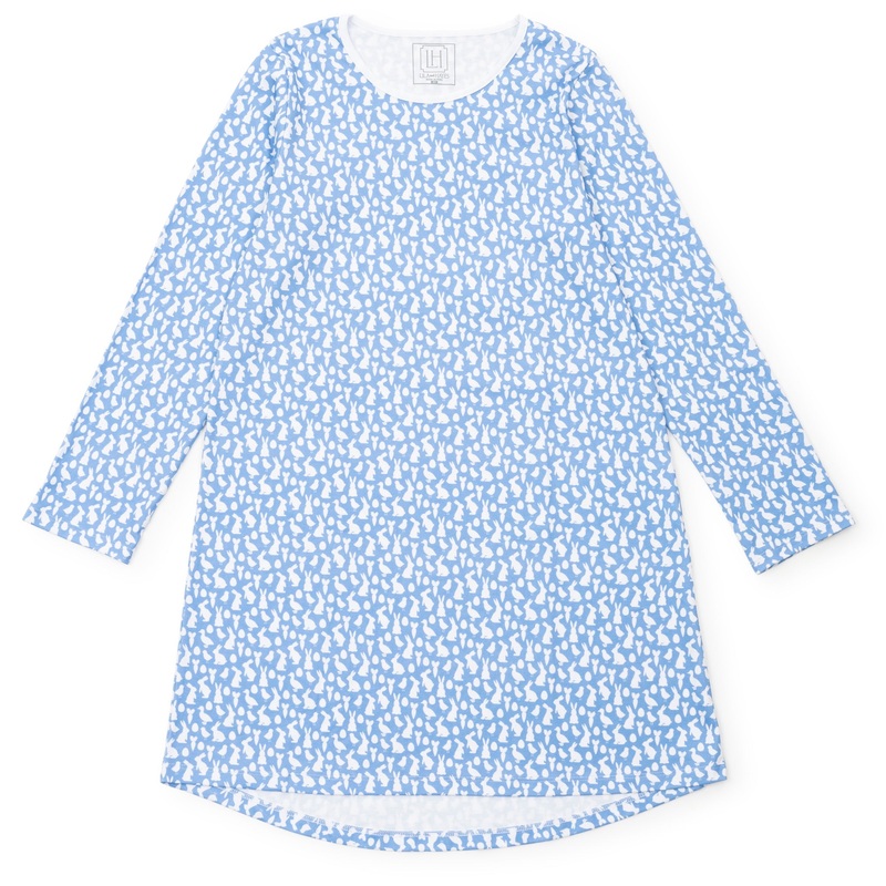 Ann Women’s Longsleeve Nightgown – Easter Time Blue