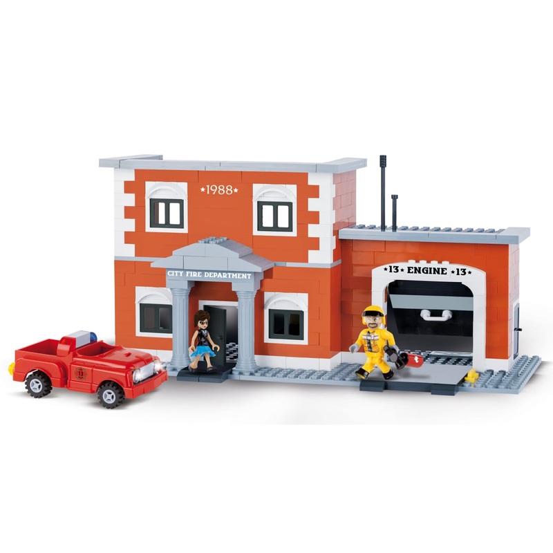 COBI Engine 13 Fire Station Set (330 Pieces)