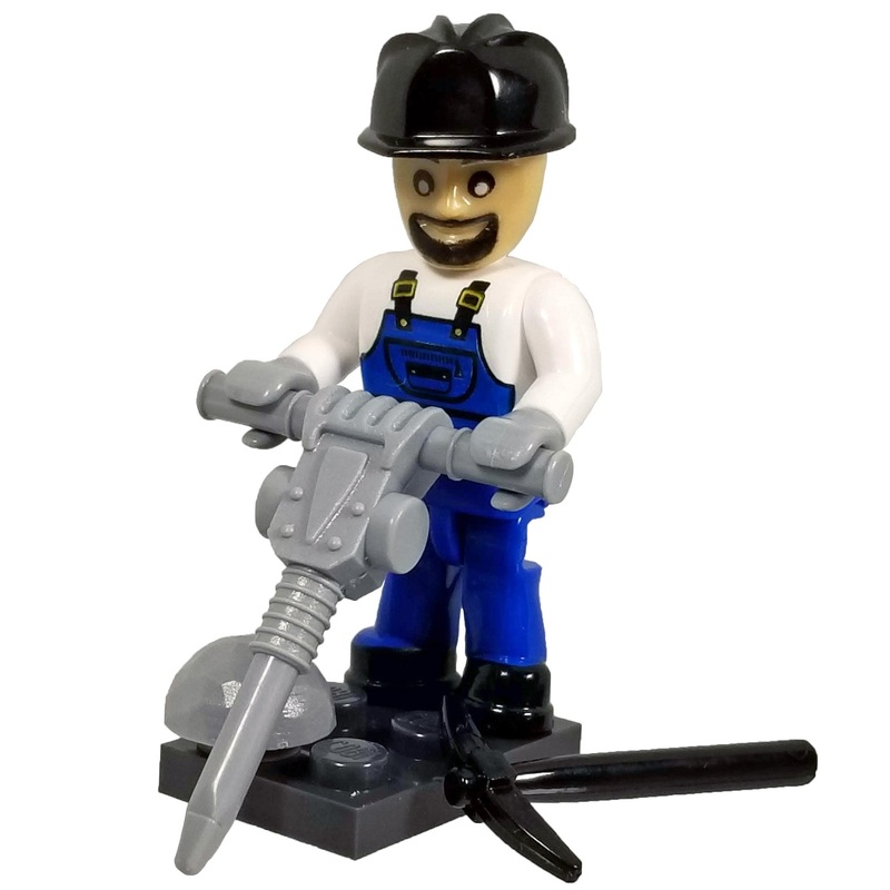 COBI Minifig Construction Worker Deluxe