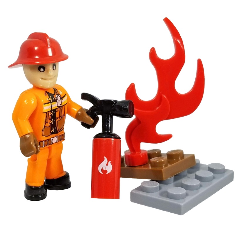 COBI Minifig Firefighter Deluxe