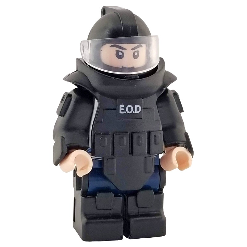 Minifig Explosive Ordnance Disposal (EOD) Suit BLACK