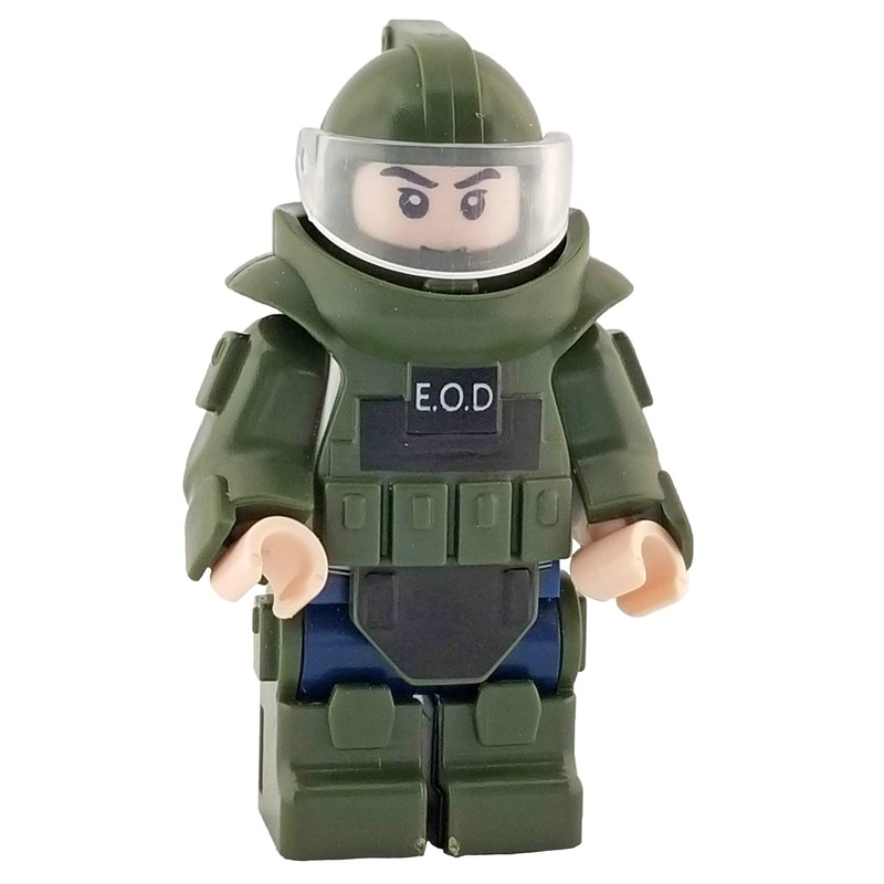 Minifig Explosive Ordnance Disposal (EOD) Suit OD GREEN
