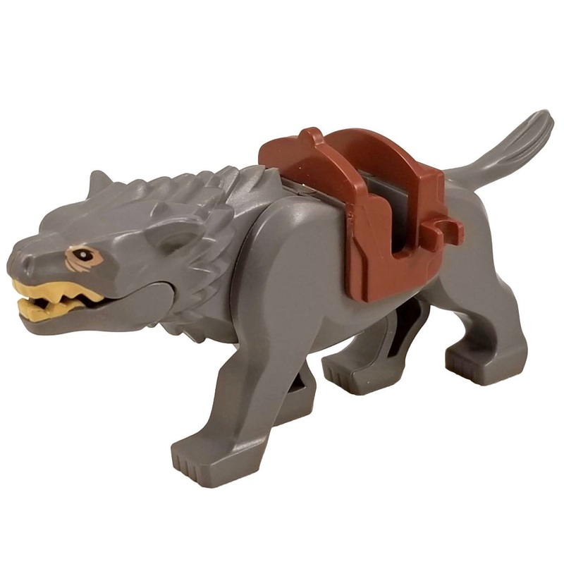 Minifig Grey Wolf Warg