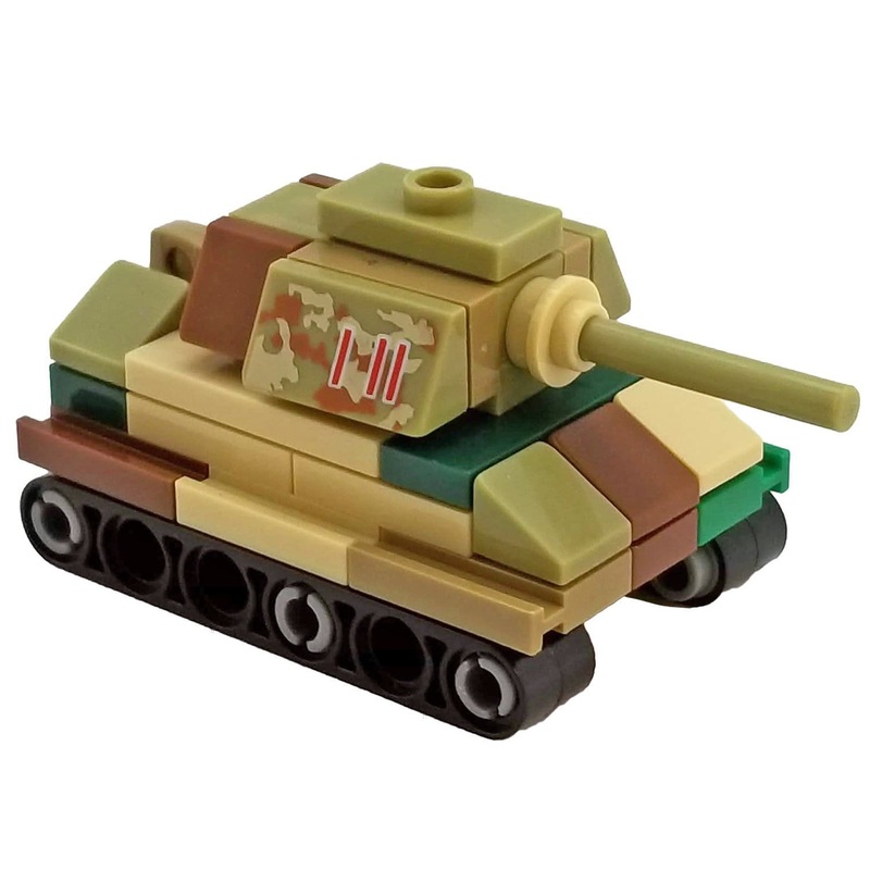 Minifig Micro German Tiger II Tank