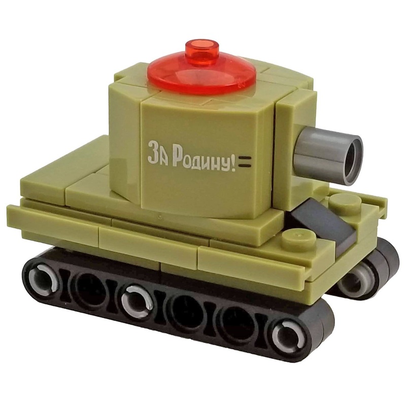 Minifig Micro Soviet KV-2 Tank