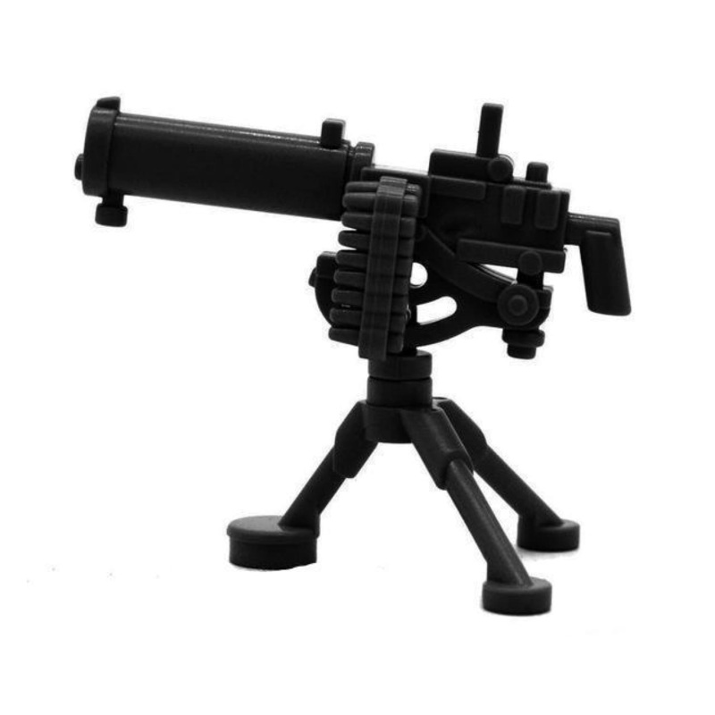 Minifig Toy Block Heavy Machine Gun with Tripod