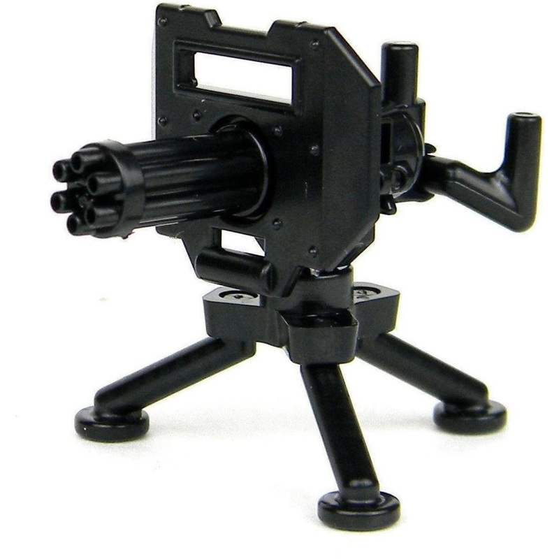 Minifig Toy M134 Minigun and Tripod