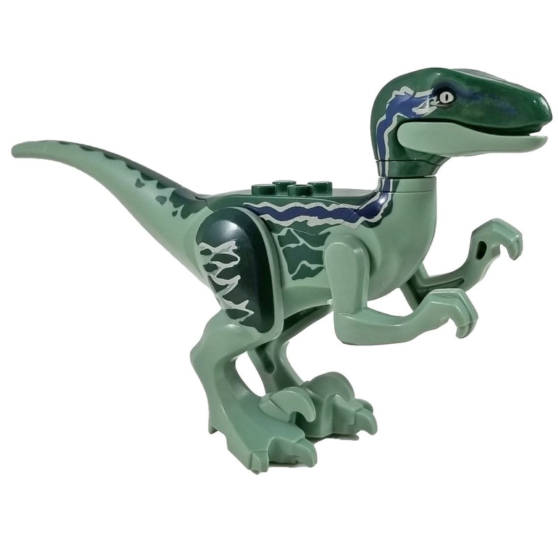Minifig Velociraptor Blue