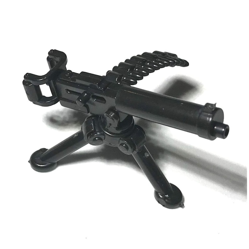 Minifig Water Cooled Machine Gun Weapons Pack