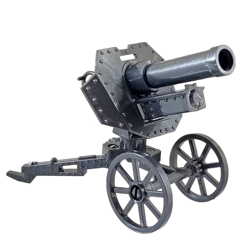 Minifig World War II 76mm Mountain Gun Grey