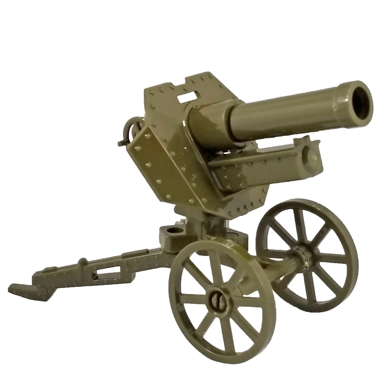 Minifig World War II 76mm Mountain Gun Olive