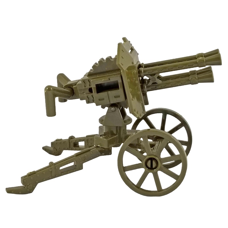 Minifig World War II Mobile AntiAircraft Olive