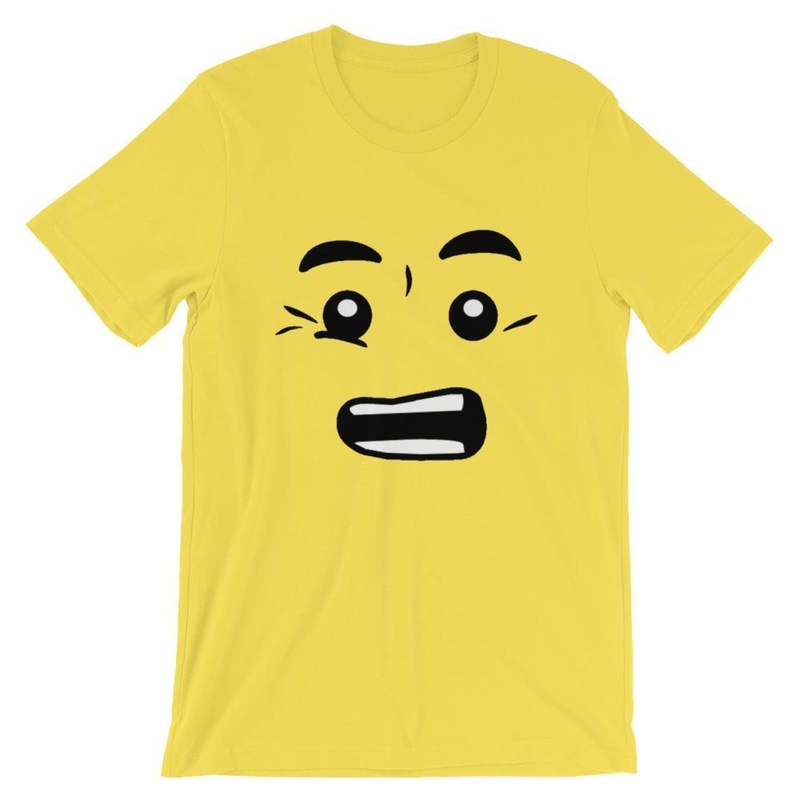 Worried Face Short-Sleeve Unisex T-Shirt