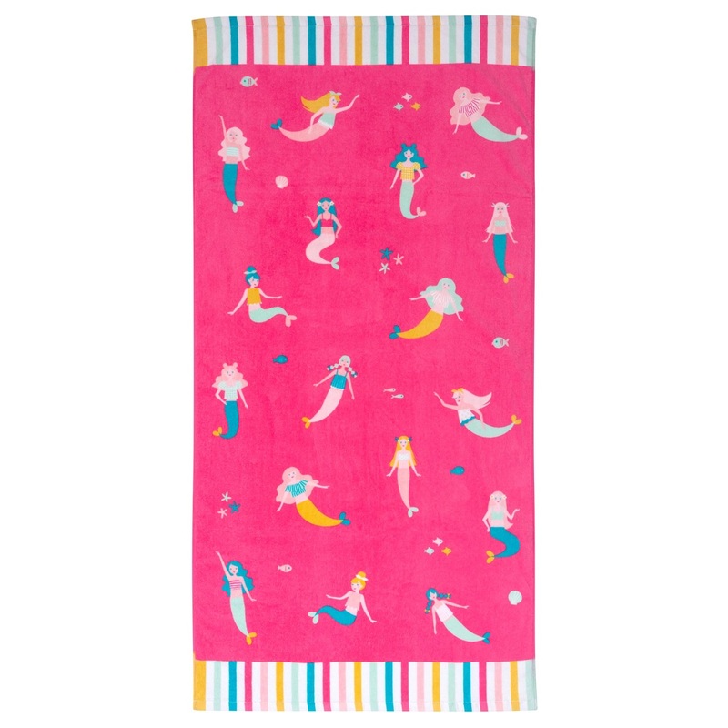 Beach and Bath Towel – Mermaid