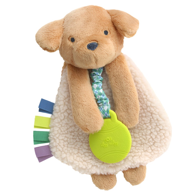 Itzy Lovey Plush and Teether Toy – Trevor the Puppy