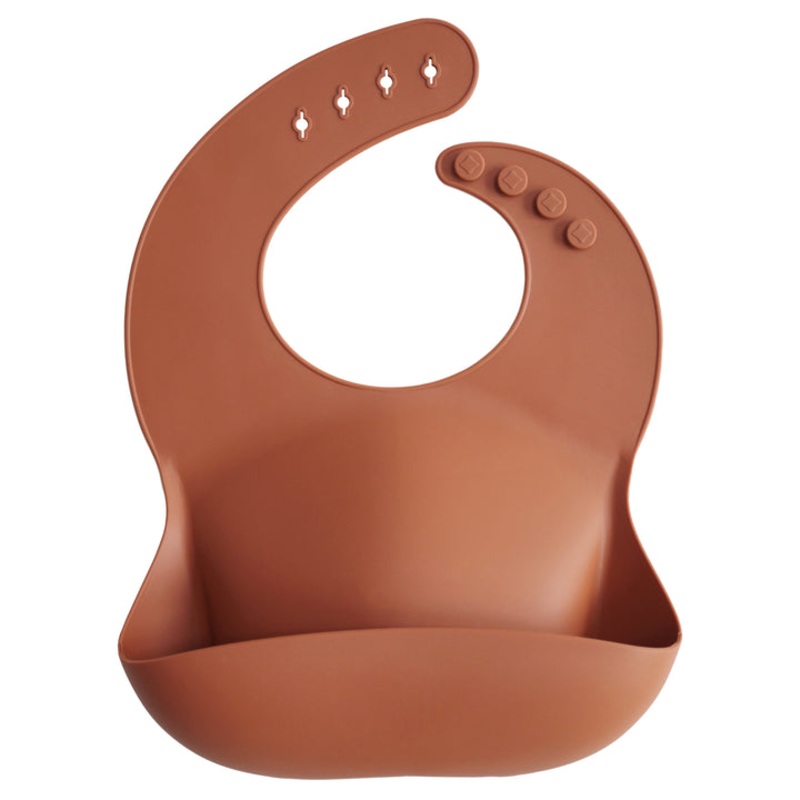 Silicone Baby Bib – Clay