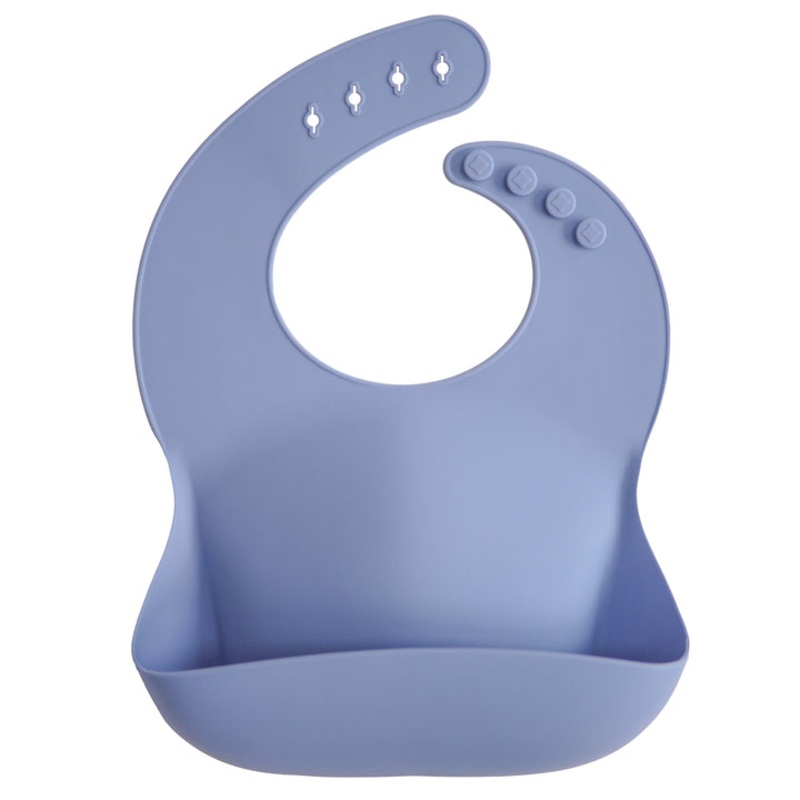 Silicone Baby Bib – Powder Blue