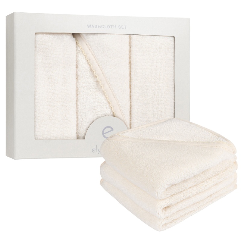 3 Pack Washcloth Set – Cream