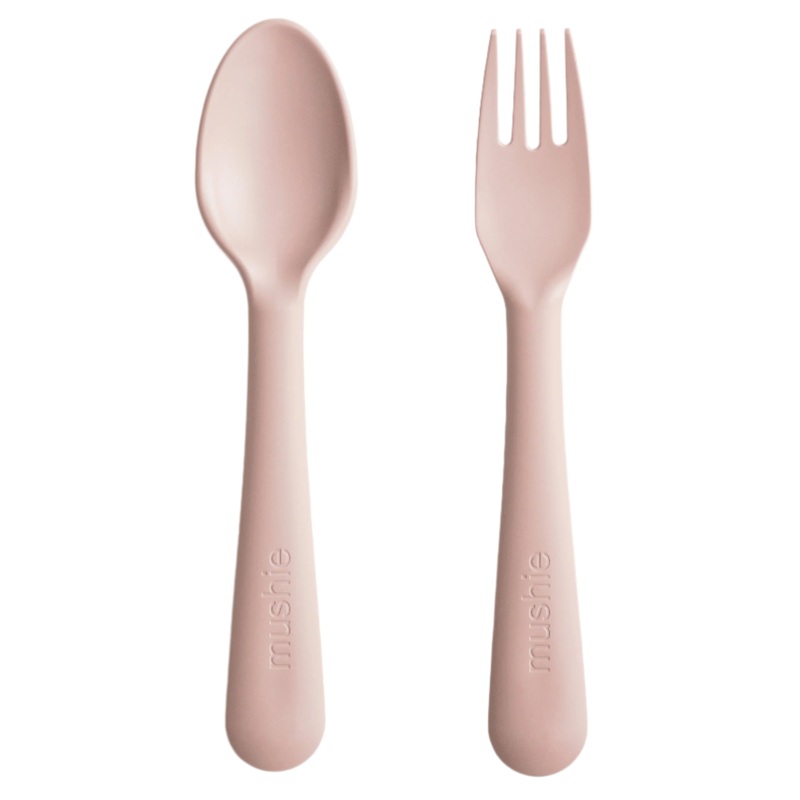 Dinnerware Fork and Spoon Set – Blush