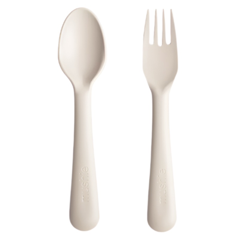 Dinnerware Fork and Spoon Set – Ivory