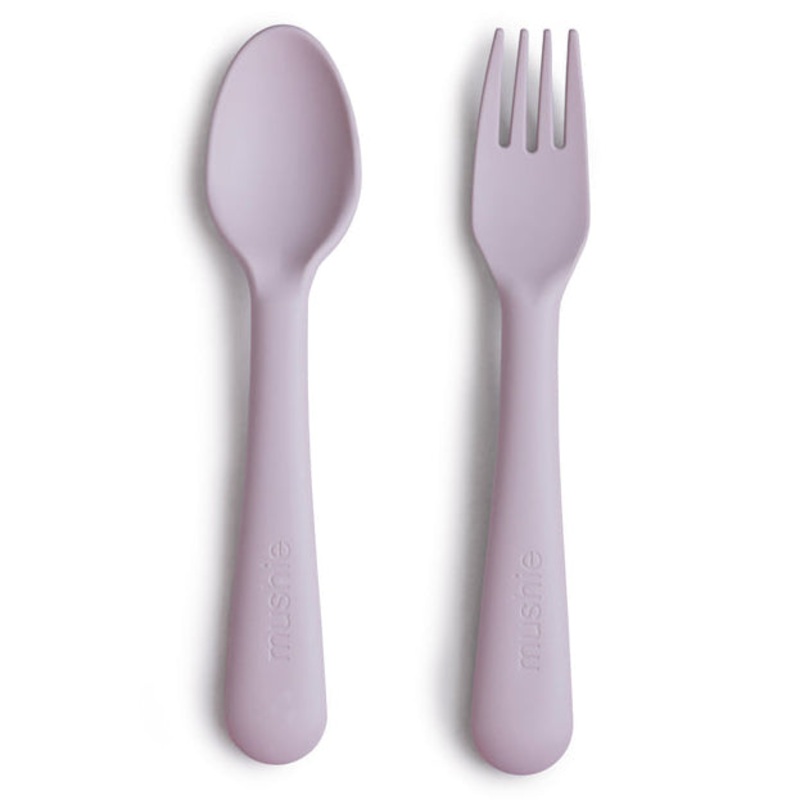 Dinnerware Fork and Spoon Set – Soft Lilac